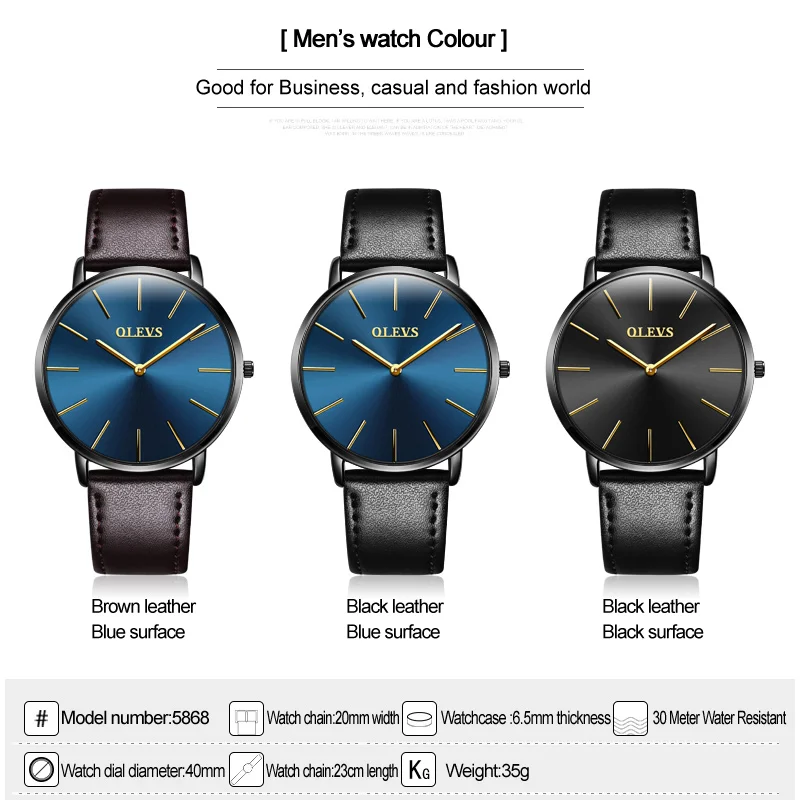 The new fashion trend in waterproof watch men ultra-thin belt for men's female couples quartz | Наручные часы