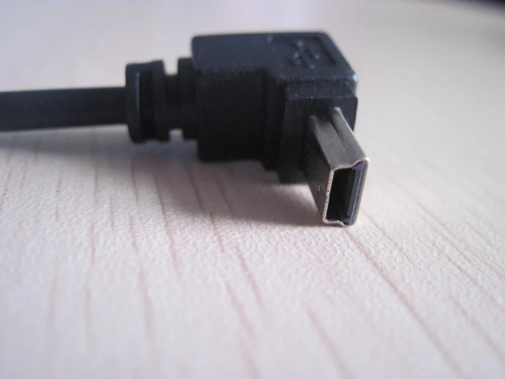 10 шт./лот 90 градусов вниз угол мини USB B мужчин и женщин синхронизации данных