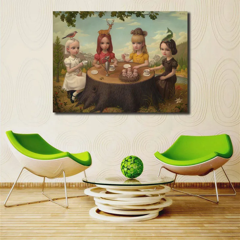 Mark Ryden Allegory Of The Four Elements холст печать гостиная домашний декор Современное
