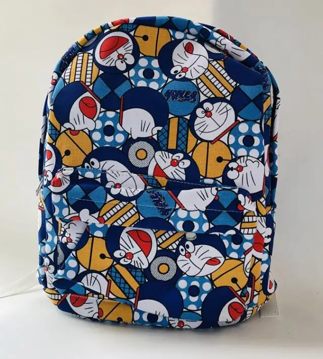 As Picture IVYYE Doraemon серия Модные холщовые Рюкзаки Мультфильм школьный рюкзак повседневные студенческие сумки дорожный ранец унисекс Новинка - Цвет: As Picture