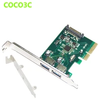 2 ports usb 3 1 pci express card pcie with low profile bracket pci e 4x to usb3 1 type a adapter superspeed 10gbps