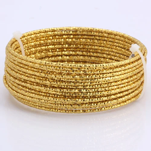 Golden 5M 003 Olingart 5 м/лот 2,0 мм алюминиевая проволока узор золото/серебро Мягкий Ремесло Универсальный гнущийся металл Сделай Сам ювелирное ремесло изготовление - Цвет: Golden 5M 003