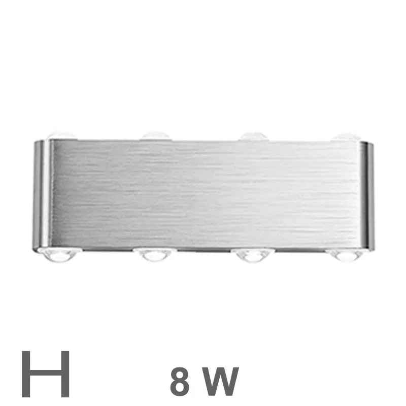 WF-003-F-I01 YooE домашние настенные лампы 2 Вт 3 Вт 4 Вт 6 Вт 8 Вт современный светильник Светодиодный настенный бра для спальни, туалета, настенный светильник для дома, прихожей, чердака, серебро - Цвет абажура: WF-003-F-I01