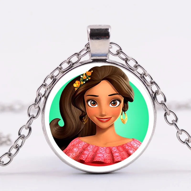 Горячая Elena of Avalor ожерелье искусство латам принцесса Елена Ожерелье стекло