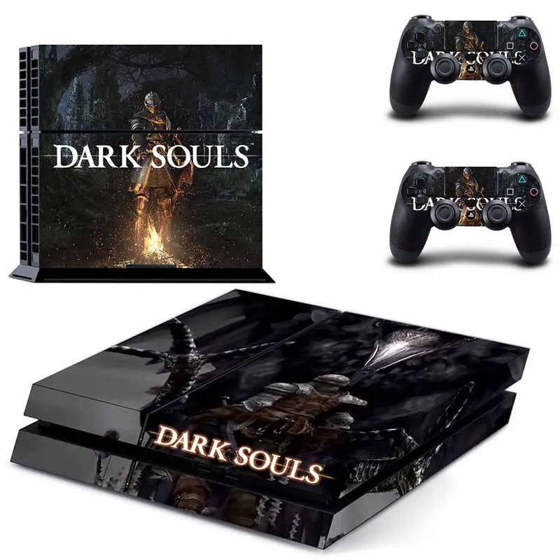 PS4 полный кожи Стикеры лицевые панели Dark Souls для sony playstation 4 консоль и контроллер