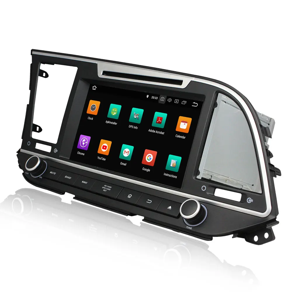 Android 8 0 Восьмиядерный автомобильный DVD плеер Мультимедиа для Hyundai Elantra 2016 2017 Avante 2015