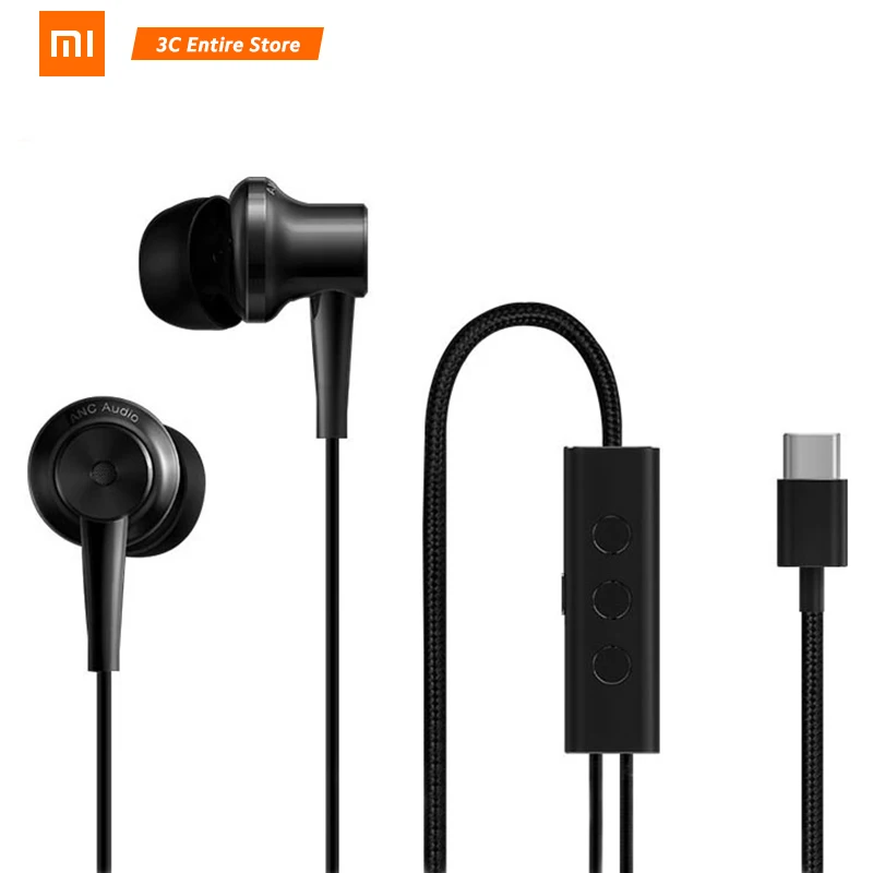 Оригинальные наушники Xiaomi ANC с шумоподавлением Eaarphone проводным управлением и