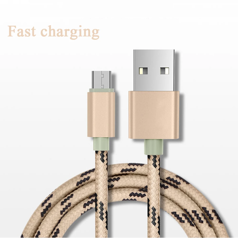 10 шт. кабель для передачи данных Micro USB нейлоновый плетеный быстрой зарядки iPh