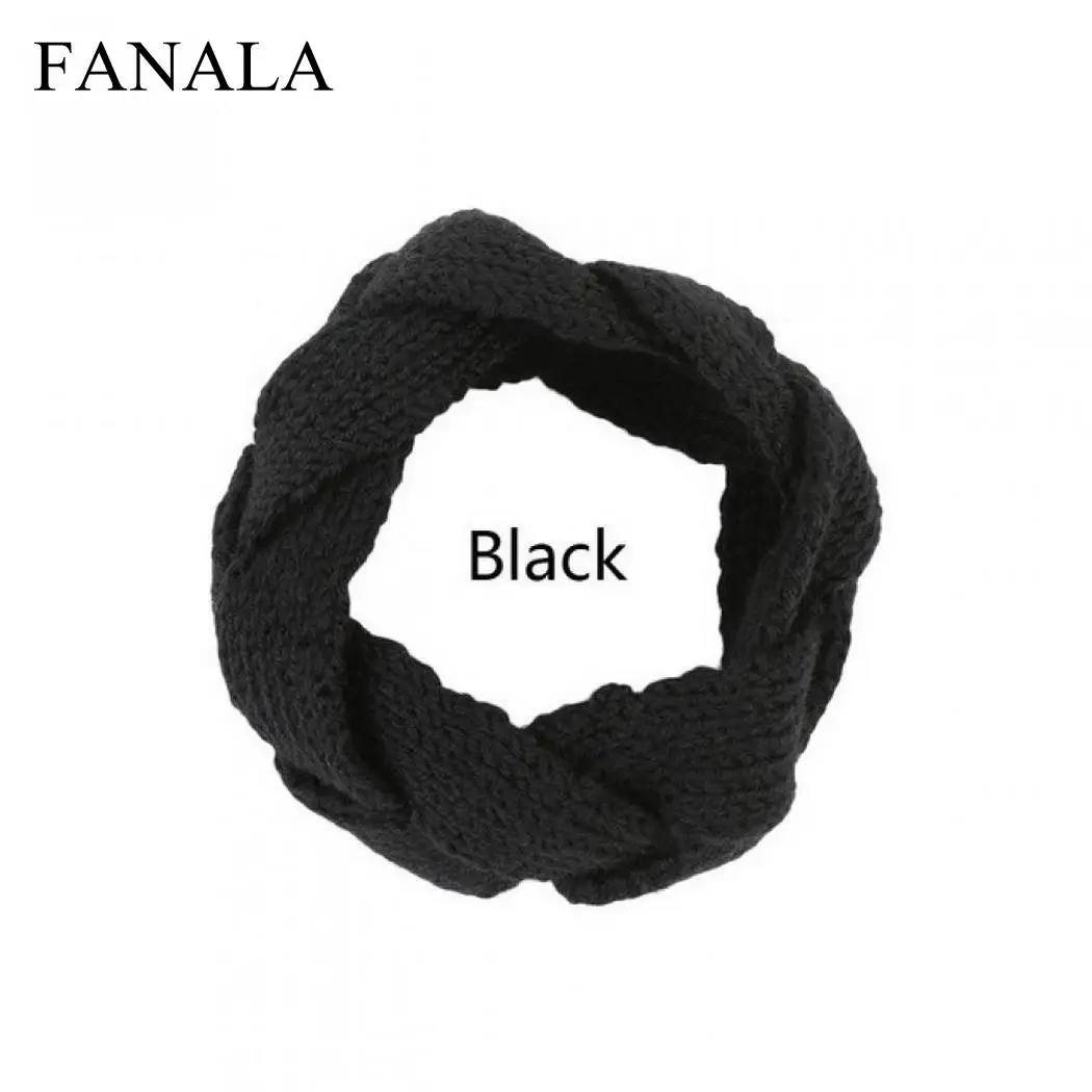 Solid Knit Headwear Fashion Warm 20g Wool Headband Winter Acrylic Women |