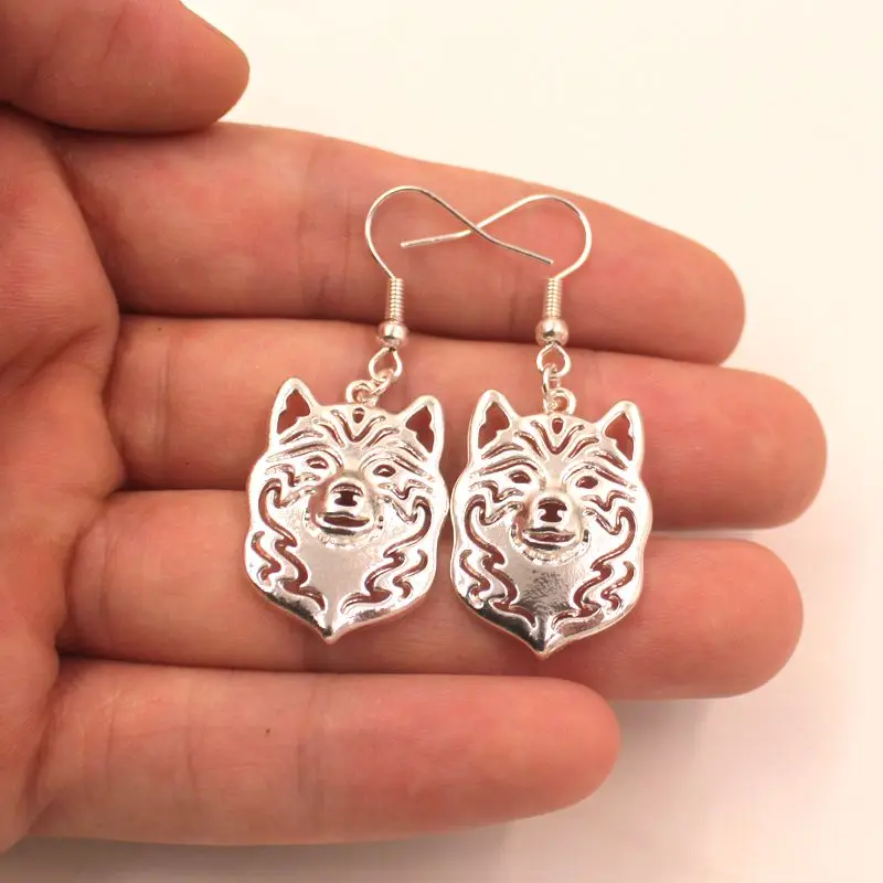 Наборы украшений в форме животных для собак Сиба-ину mdog ожерелье серьги-капельки