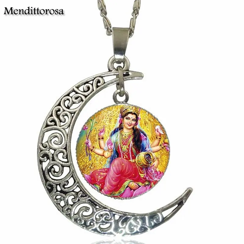 Ожерелье женское со стеклянной подвеской стеклянная цепочка с кулоном в виде