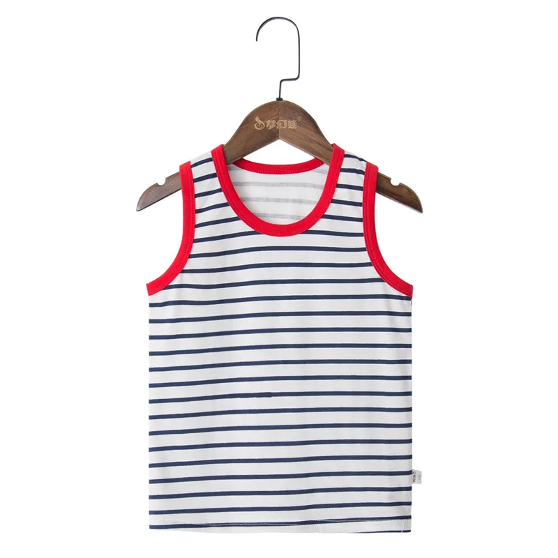 07-B T Shirt for Boys Fruit Watermelon Cotton Baby Girl Boy Animals Duck Fox Sleeveless Tops Tee Summer Children's Clothes 0-6Y - Color: 07-B