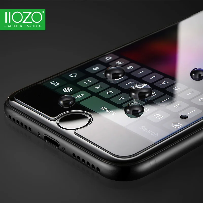 2 шт. пленка из закаленного стекла для iPhone 6, 7, 8, 8 plus, защита для экрана с закругленными краями и защитой от осколков 9 H, светильник синего цвета для iPhone X