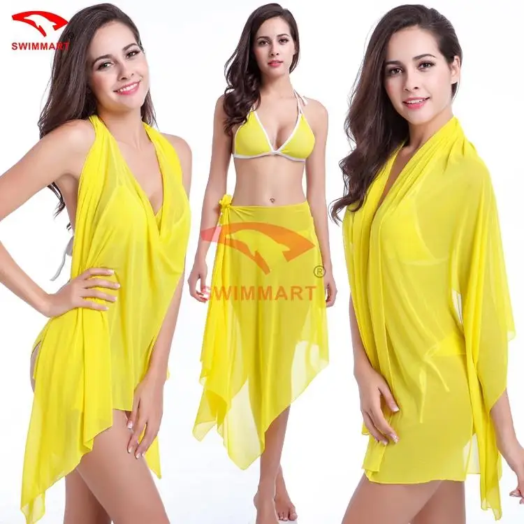 Free shipping Transparent Stretch Mesh 2015 Convertible infinite dress Magic Beach Women Pareo |