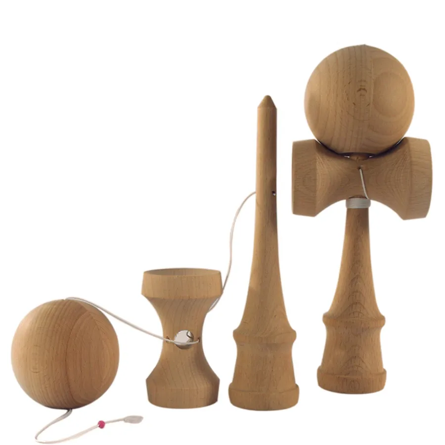 Бук натуральный НЕТ Заклепки оптовая Неокрашенный и Равнины 18 СМ kendamas Kendama шаров