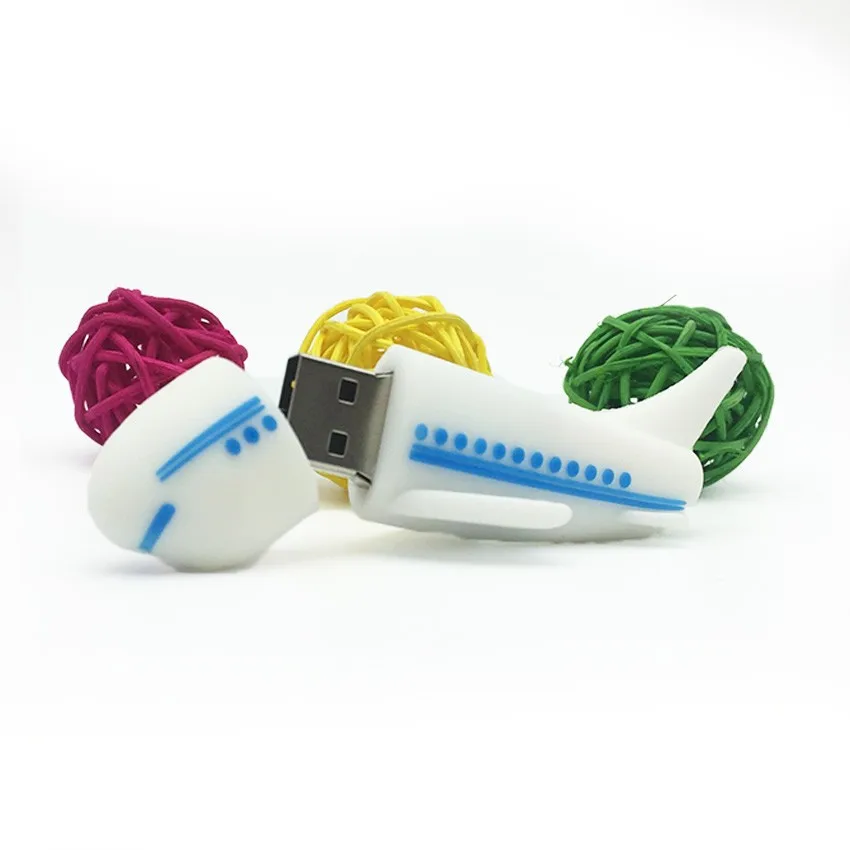 Мультяшная Флешка аэроплан самолет USB ручка флеш-диск память USB флеш-накопитель 128 Гб 64 ГБ 32 ГБ 16 ГБ 8 ГБ 4 ГБ флеш-накопитель