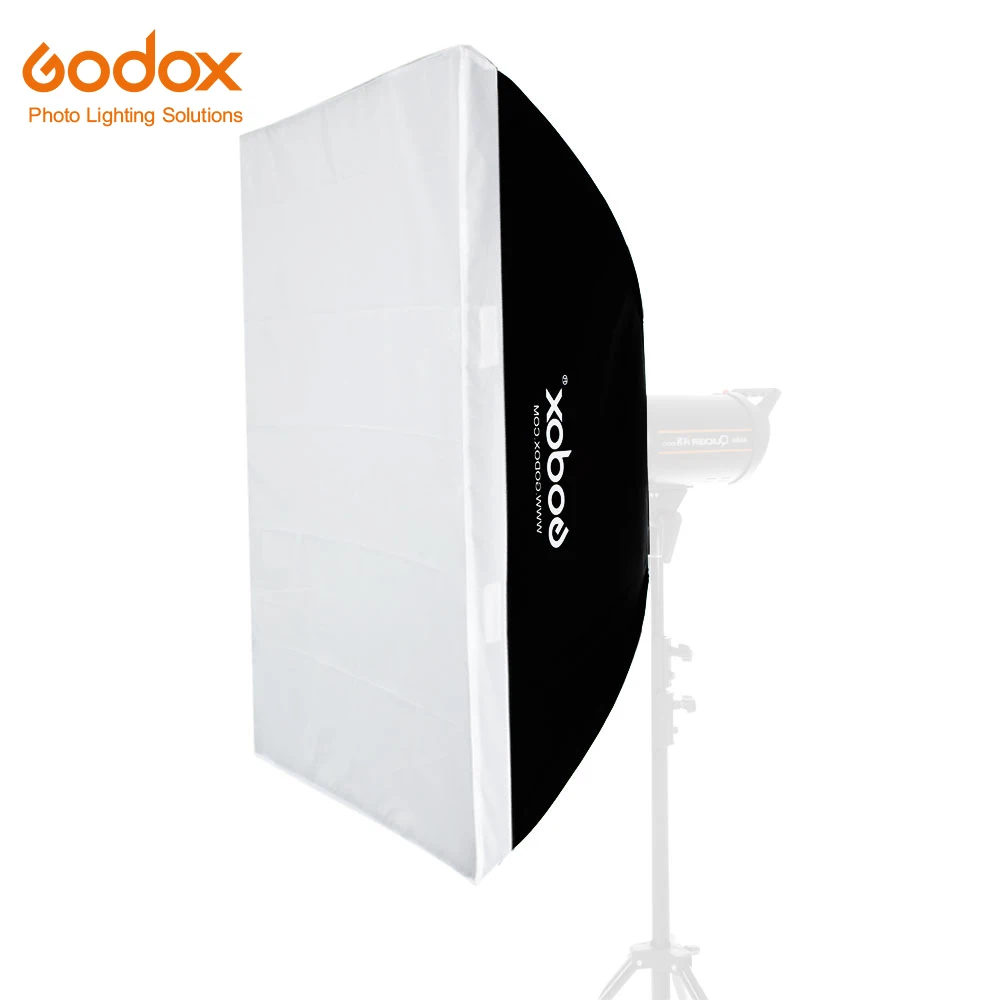 Софтбокс Godox 60*90 см 2" x 35" Портативный Прямоугольный студийный стробоскоп софтбокс с креплением Bowens для студийной вспышки