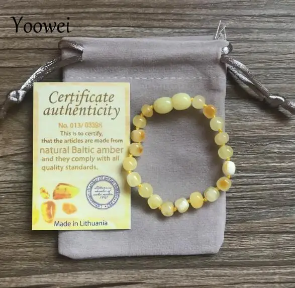 honey amber Yoowei, новинка, браслет для малышей из янтаря, подарок, 13 цветов, высокое качество, натуральный, зеленый, янтарный, ювелирное изделие,, для взрослых, ножные браслеты 12-22 см - Цвет камня: honey amber