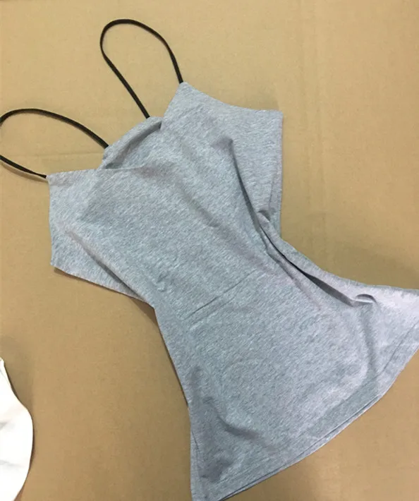 Женские майки топ с бретельками серый v образным вырезом универсальная женская