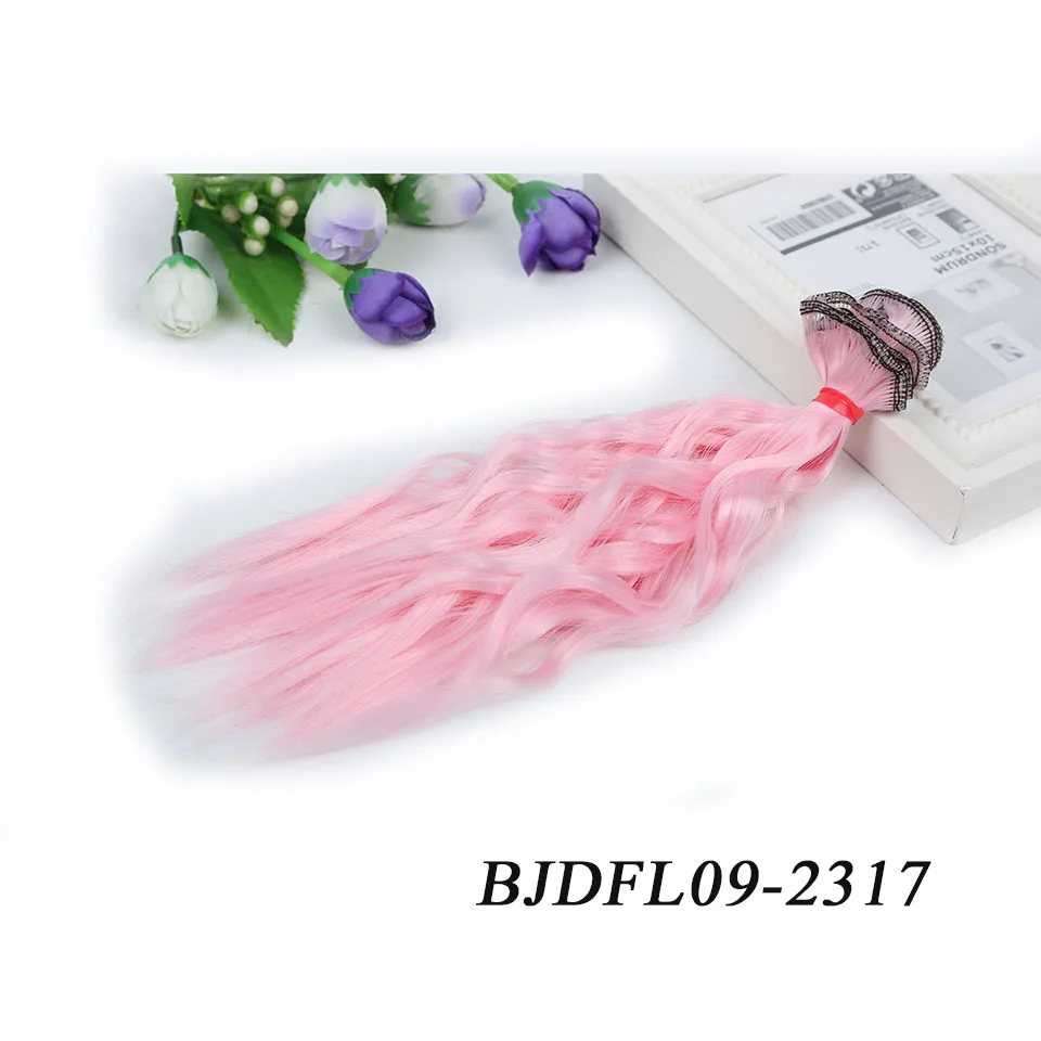 Cataleya очень красивая кукла bjd кудрявые волосы DIY высокая температура Шелковый парик 25*100 см волосы 15 вариантов цвета
