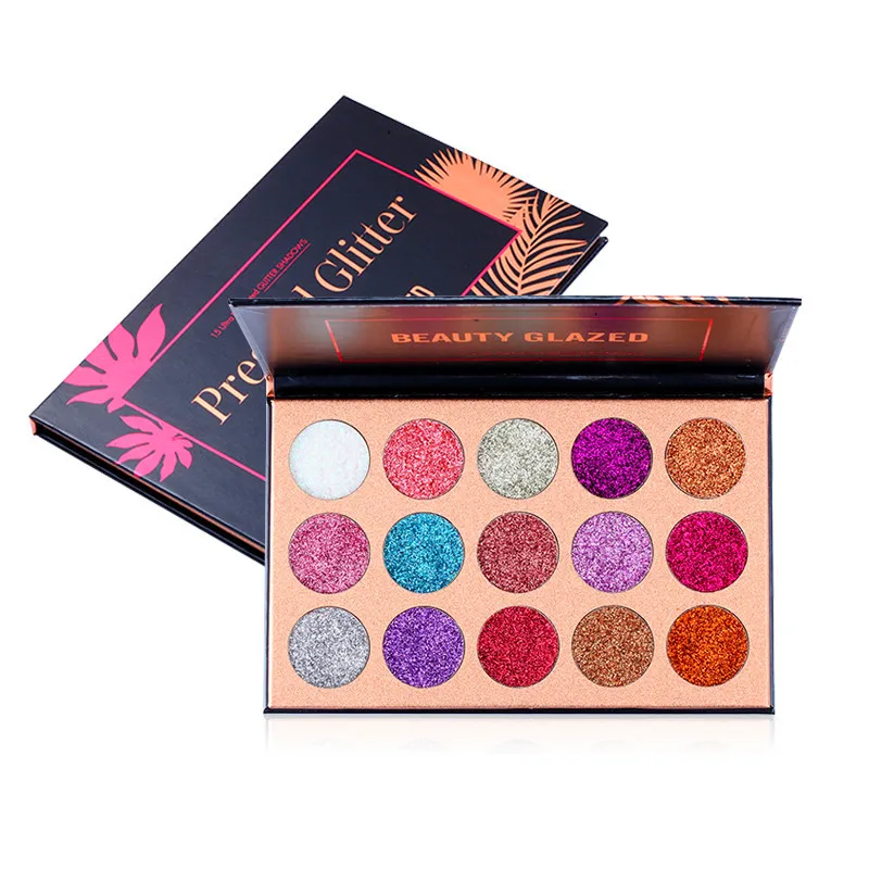 Тени для век Beauty Glazed 15 цветов цветов|makeup diamond|glitter eye makeupmakeup eyeshadow |