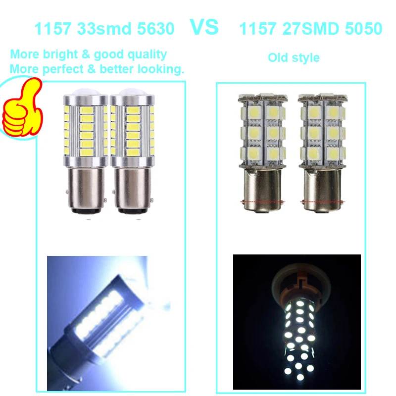 2 шт./лот S25 P21/5 Вт 1157 BAY15D BAZ15D 5630 33 SMD 5730 светодио дный автомобилей тормозные задние
