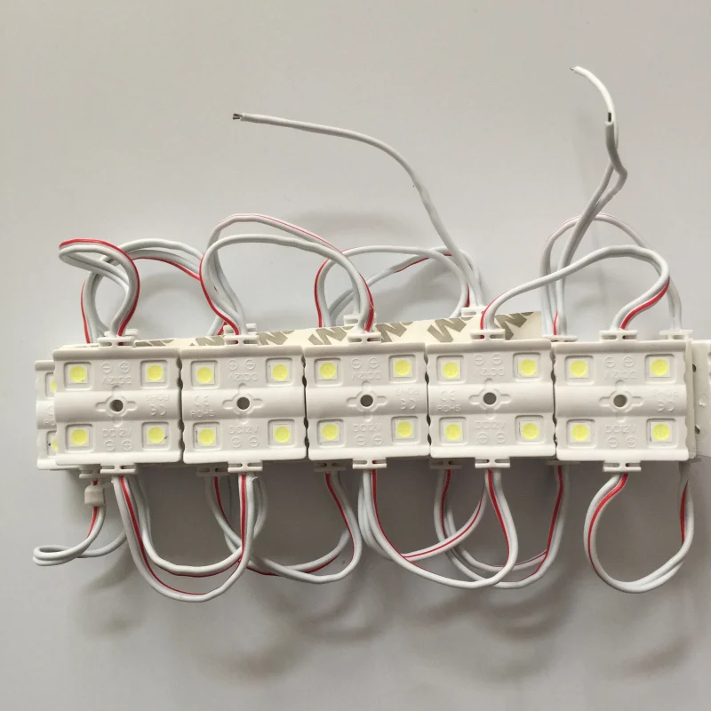 40 шт. светодиодный водонепроницаемый DC12V 4LED 5050 инъекций светодиодное освещение, Реклама слово свет белый светодиод модуль