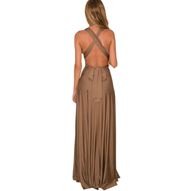 Лидер продаж, сексуальное женское многослойное платье-трансформер, Boho, макси, Клубное красное платье, Бандажное длинное платье, вечерние платья подружек невесты, бесконечное платье