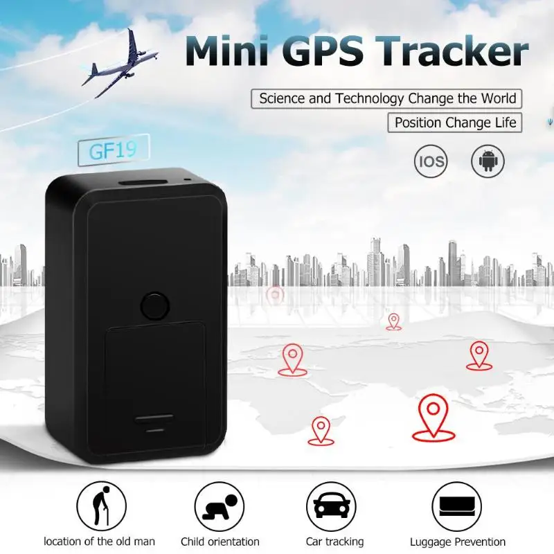 GF19 Mini GPS Tracker Magnetic GSM/GPRS Real Time Car Vehicle Locator Tracking Device | Безопасность и защита