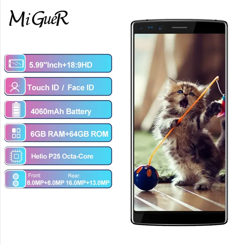 Оригинальный DOOGEE MIX 2 смартфон 4060mAh 5 99 ''FHD Helio P25 Android 7 1 Восьмиядерный 4 камеры 16 0