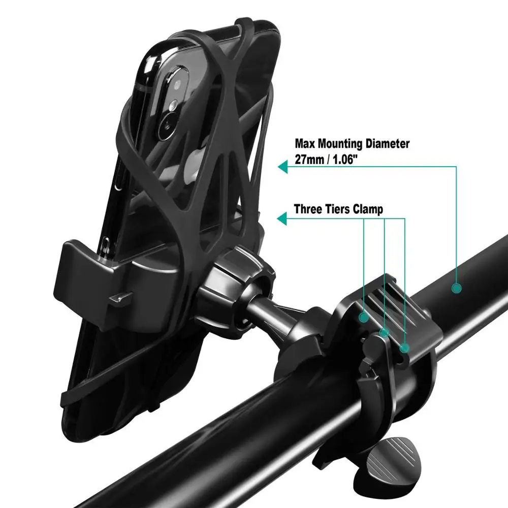 untoom bike phone holder universal cell phone bicycle motorcycle mtb handlebar mount cradle for iphone x xs max 8 7 plus samsung free global shipping