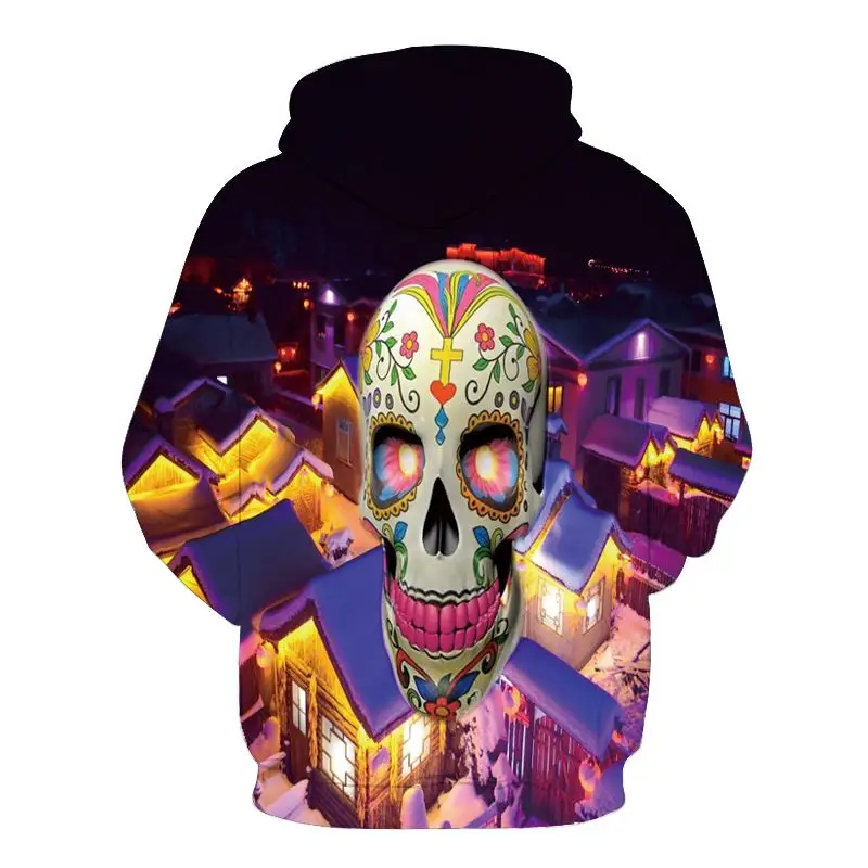 

NEW Hot hoody 3d skull ghost Hoodies Men Women Fashion Winter Spring Sportswear Hip Hop Tracksuit Brand Hooded Sweatshirt