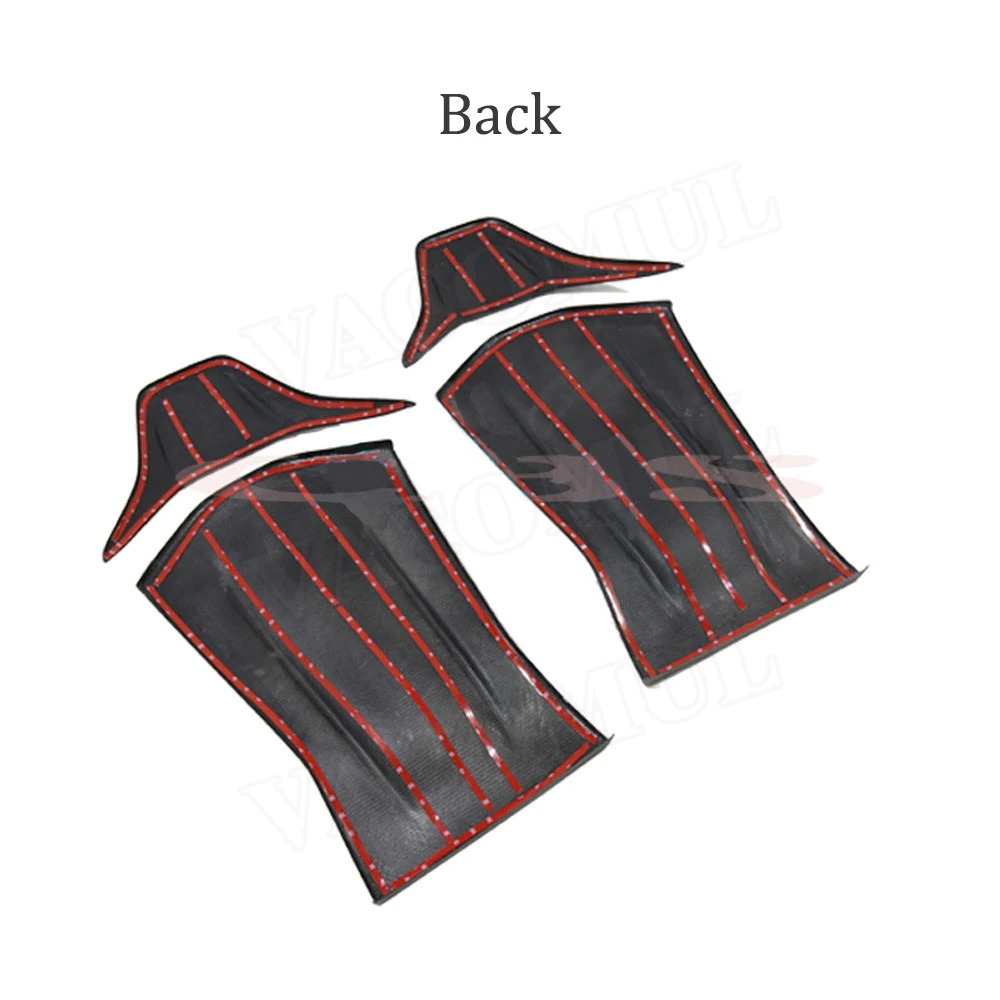 Декоративные наклейки на заднюю крышку сиденья из углеродного волокна для Mercedes