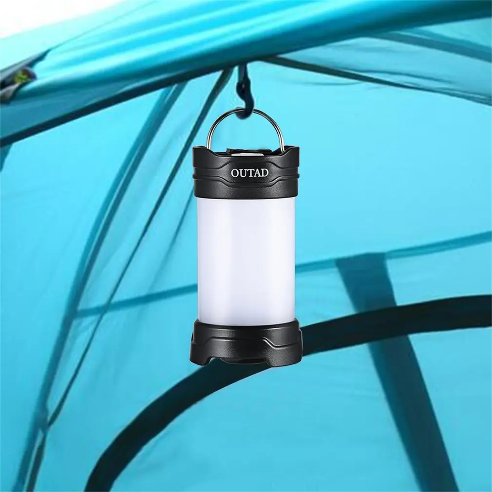 OUTAD мини Водонепроницаемый фонарь кемпинг light 2000 мАч Rechargeable 300LM 7 режим вывода