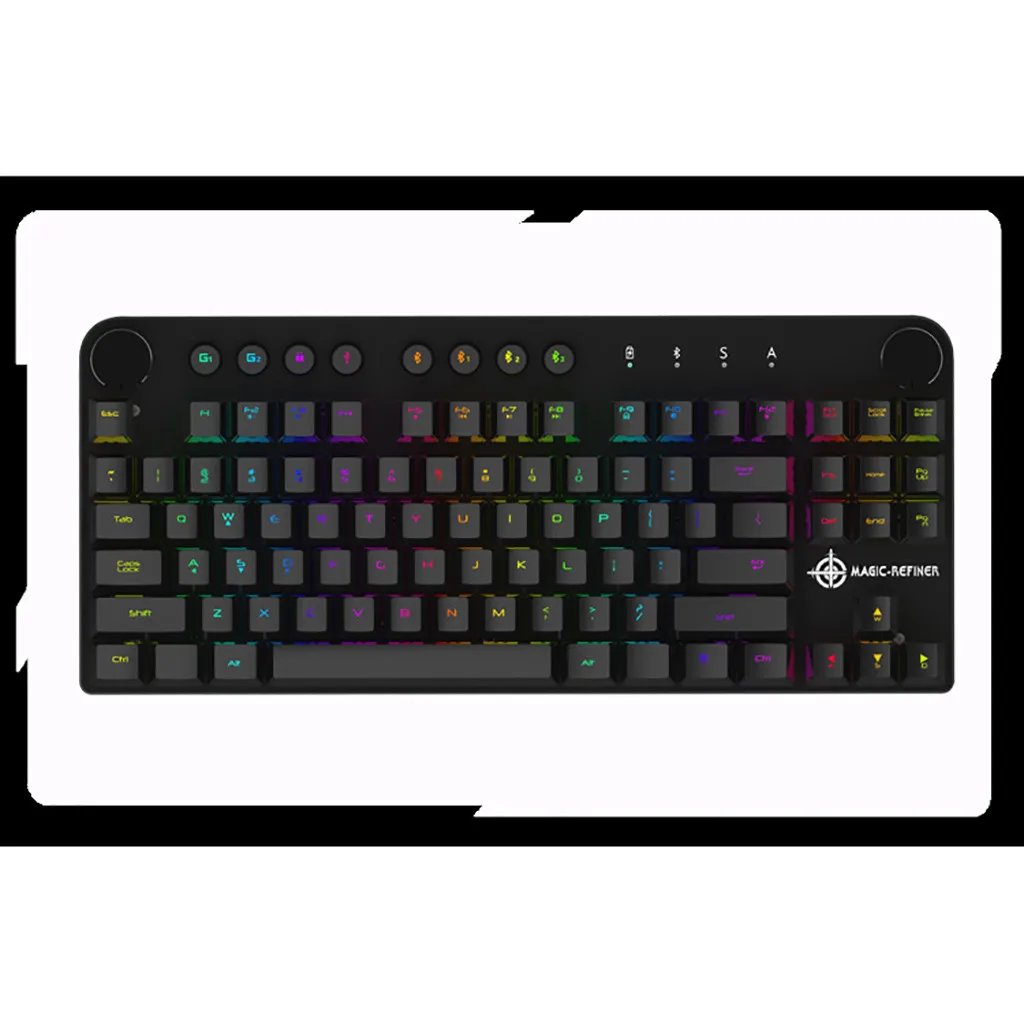 Беспроводная клавиатура OMESHIN Bluetooth + RGB двойной режим квадратный колпачок для IOS