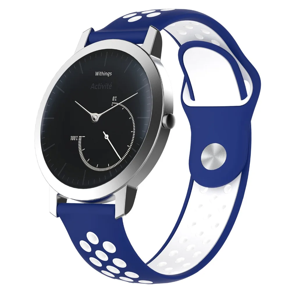 18/20 мм силиконовый ремешок для наручных часов браслет Nokia witing Steel HR 36/40 Smartwatch