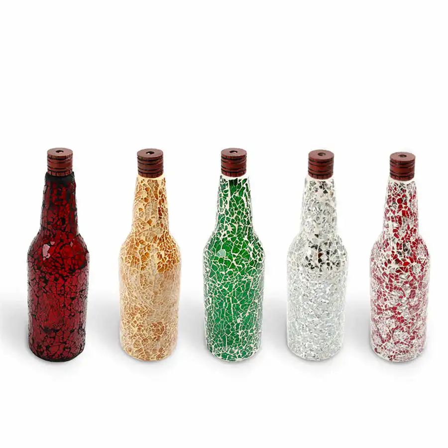 Американский винтажный настенный светильник в форме стеклянных винных бутылок