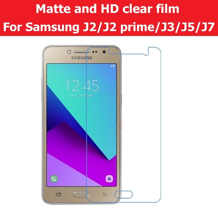 HD прозрачная глянцевая пленка для Samsung Galaxy J2 Prime Grand Plus J200F J3 J5 J5008 J7 J7008 матовая ЖК
