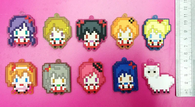 10 pcs LoveLive фигурки love live! Школьная Униформа проекта Idol Maki Nozomi Нико пиксель серии ПВХ