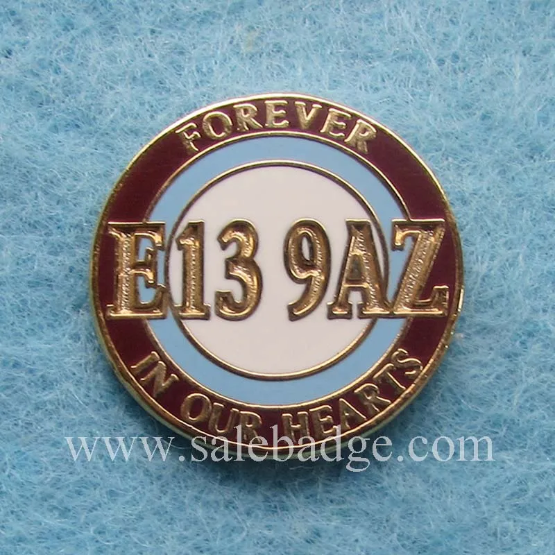

Custom art excellent design Imitation Hard Enamel Metal Souvenir Badge Forever