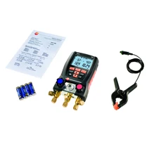 

With the testo 550-1 electronic manifold gauge set 05635505