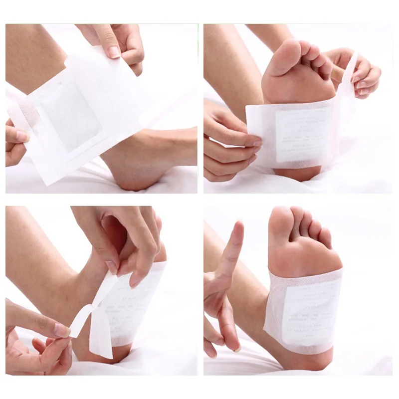 Патчи для ног 10/100 шт. клейкие патчи с клейкой лентой Детокс токсины тела очищение