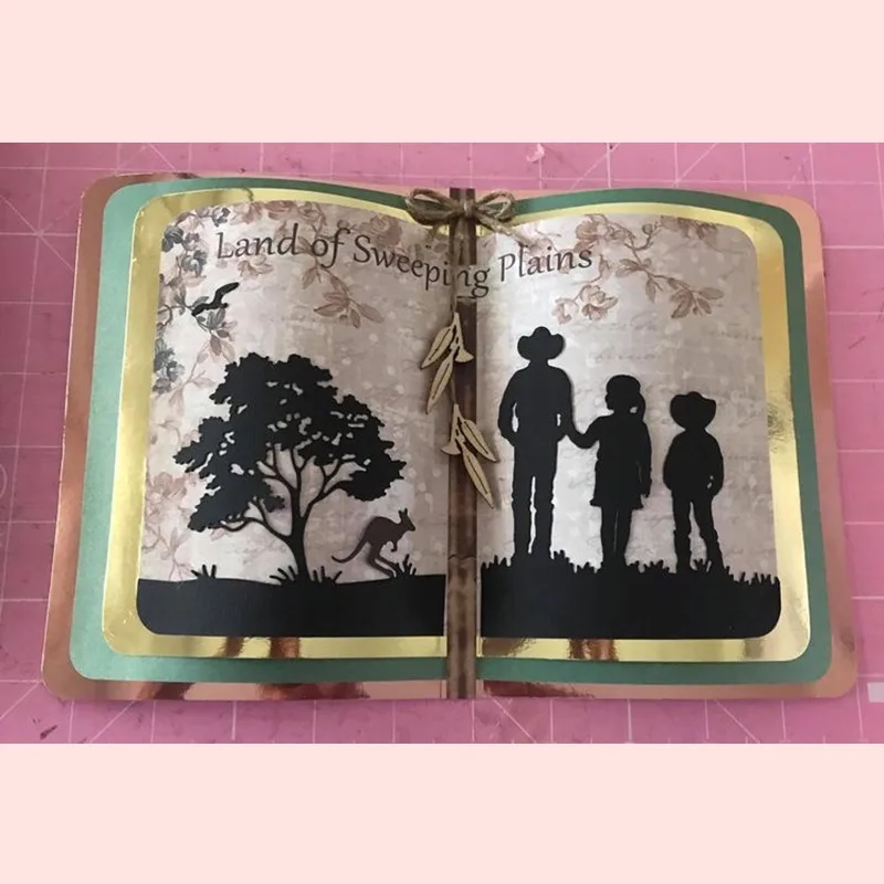 Трафарет для скрапбукинга 3 шт. рукоделия бумажная карточка декоративное