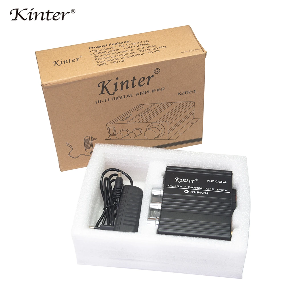 Kinter K2024 мини усилители домашние аудио с AUX MP3 вход играть стерео звук класса T