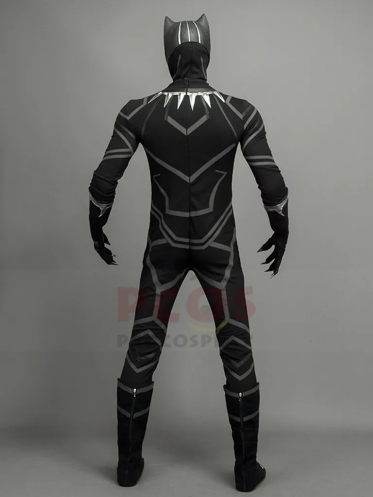 Капитан Америка: Civil War Черная пантера T'Challa косплей костюм и шлем и ботинки mp003926