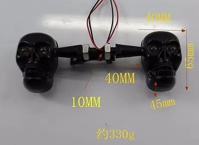 СВЕТОДИОДНЫЕ указатели поворота с черным черепом индикаторы освещения для