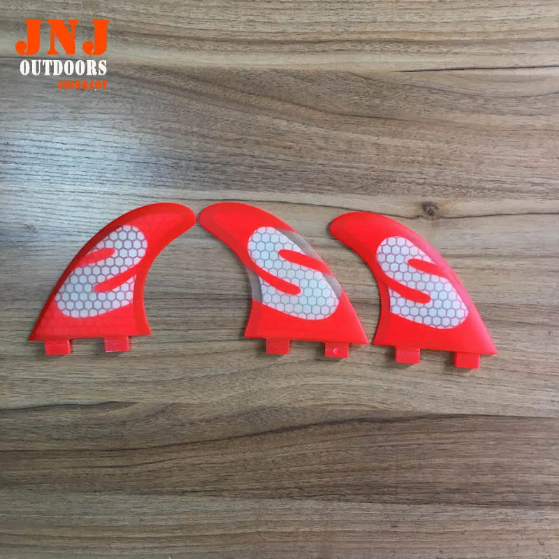 

Fiberglass FCS Thruster Tri Fin Set (3) FCS M G5 For Surfboard