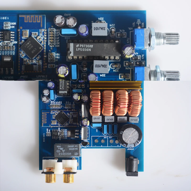 K.GUSS Класс D 2 0 TPA3116 LM1036 Bluetooth CSR4.0 Hi Fi аудио усилитель плата регулировки высоких