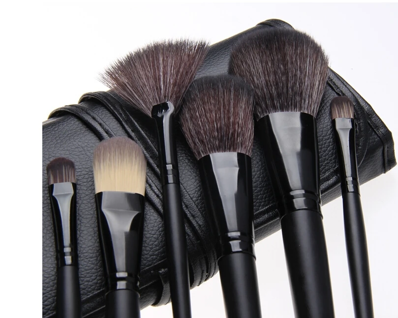 

Free shipping,pinceis maquiagem Professional 15pc Make Up Brushes Goat Hair Cosmetic Facial Makeup Brush Kit Set Case Wholesale