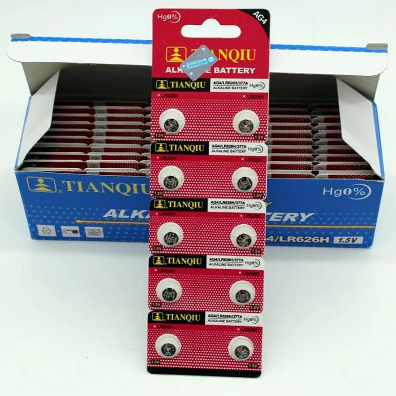 10 шт. AG4 LR626 377A 1 55 V SR626SW 377 Батарея для часы электронные 626 кнопочная ячейка